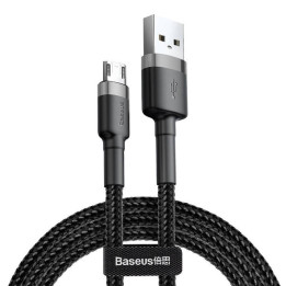 Baseus Cafule Micro USB kabelis 1.5A 2m (pelēks + melns)