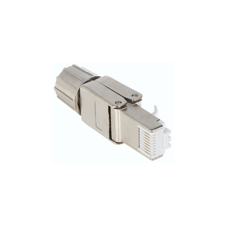 RJ45/FTP6A-HAND Ekranēts Cat6A Keystone Jack - FTP RJ45 modulis tīkla sienas rozetēm