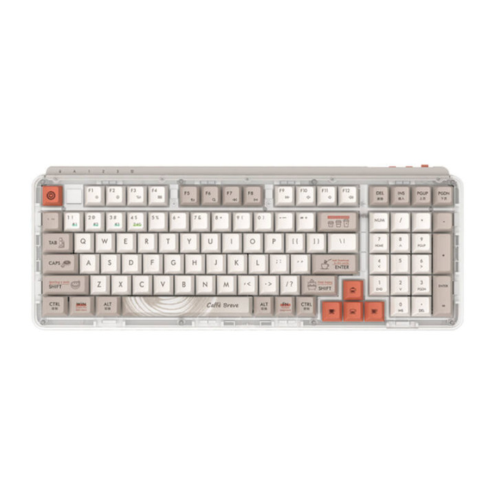 Z980 ProMax MIIIW 2.4G langaton näppäimistö (kahvi)