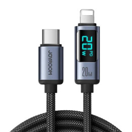 Prism Lightning 1,2 m USB Type C -kaapeli Joyroom S-CL020A16 (musta)