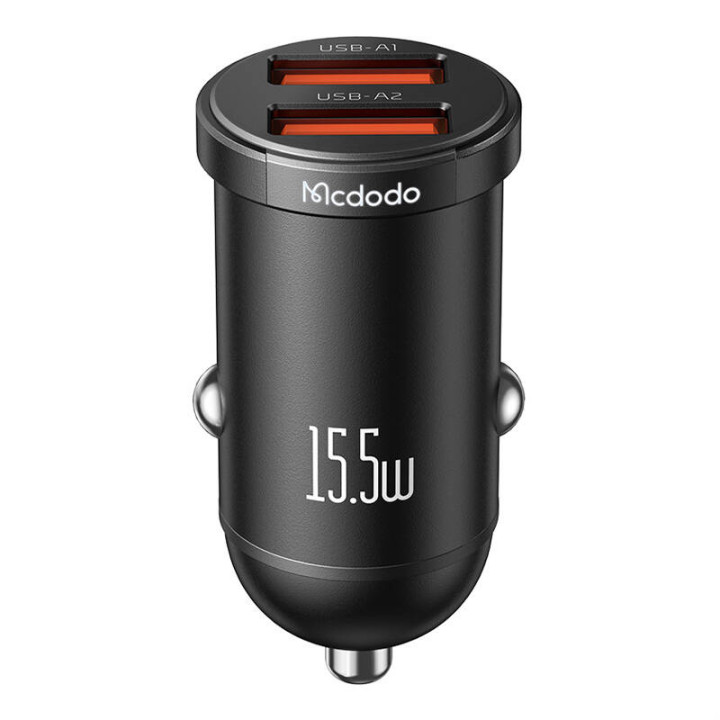 Автомобильное зарядное устройство Mcdodo CC-2950, ​​2x USB, 15,5 Вт (черное)