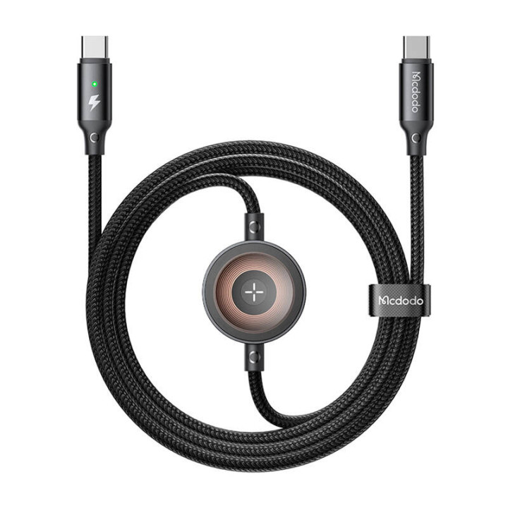 Mcdodo CA-2580 Кабель USB-C 2-в-1 + зарядное устройство для Apple Watch, 60 Вт, 1,5 м