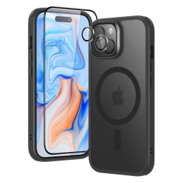 ESR Classic Hybrid (HaloLock) -kotelo iPhone 15 Plus -puhelimelle (musta)