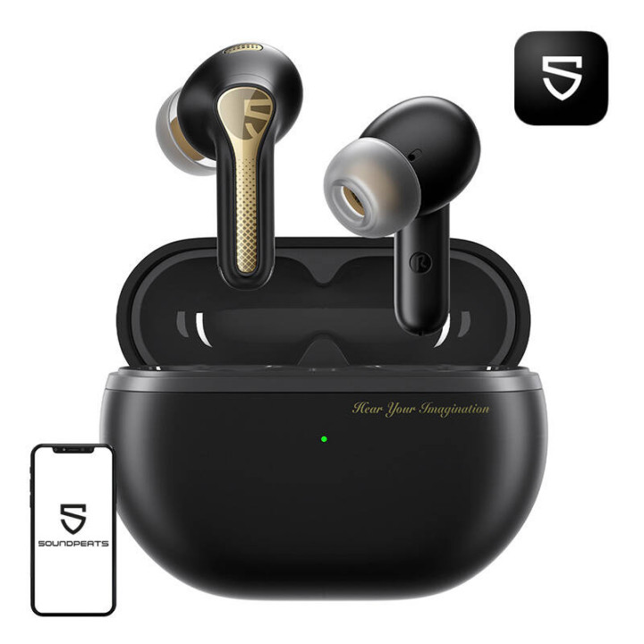 TWS Soundpeats Capsule3 PRO + austiņas, ANC (melnas)