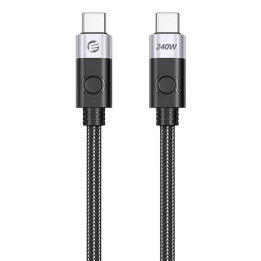 Orico 240 W USB-C uz USB-C uzlādes kabelis, 1 m (melns)