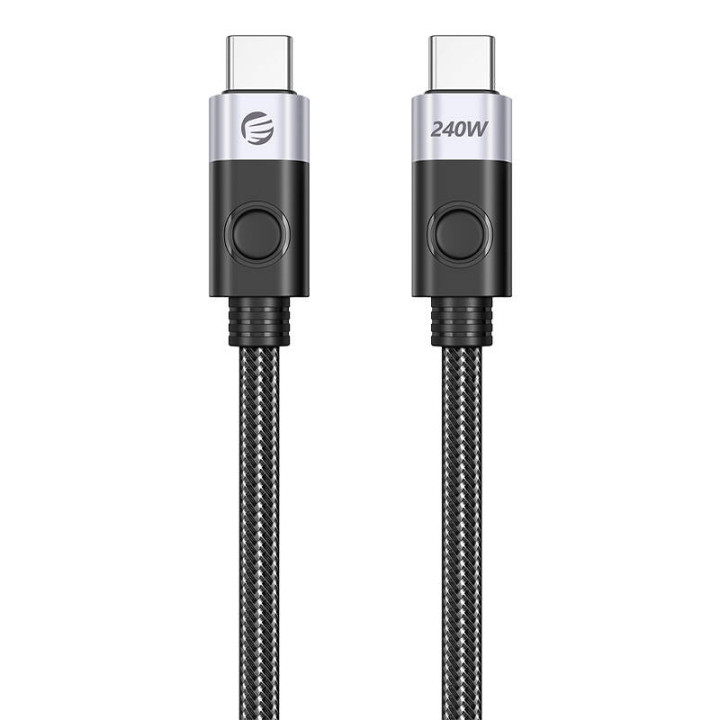 Orico 240W USB-C į USB-C įkrovimo laidas, 1 m (juodas)