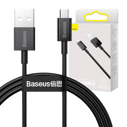 „Baseus Superior“ serijos kabelis iš USB į mikro USB, 2A, 1m (juodas)