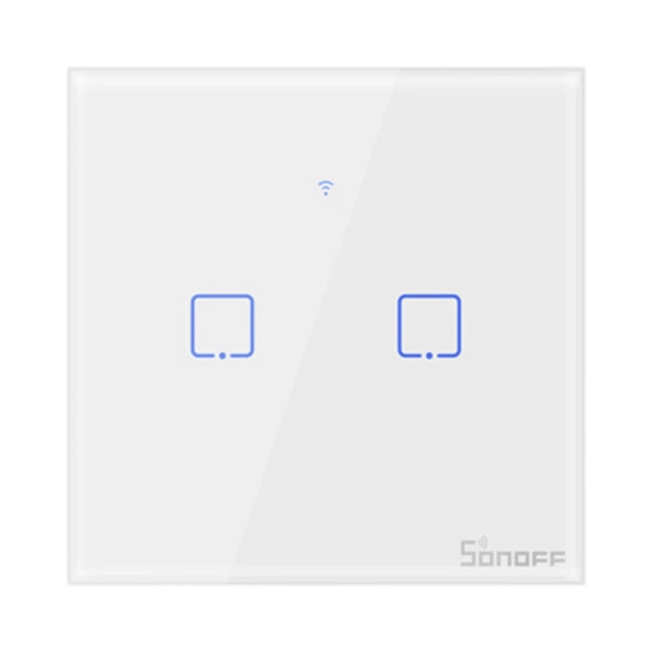 Smart Switch WiFi + RF 433 Sonoff T1 EU TX (2 kanalų)