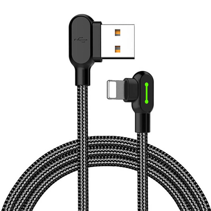 Nurga USB välgukaabel Mcdodo CA-4671 LED, 1,2 m (must)