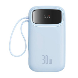 Powerbank Baseus QPow2 20000mAh 30W 2xUSB-C (zils)