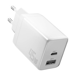 Зарядные устройства Essager ECT45W-LJB02-Z GaN 45 Вт C+A (белые)