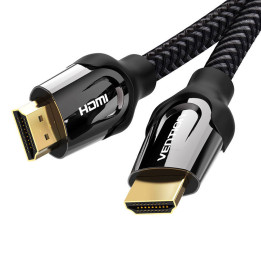 HDMI 2.0 kabelio ventiliacija VAA-B05-B100 1m 4K 60Hz (juodas)