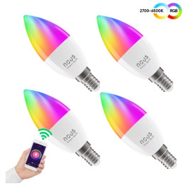 Nous E14 P4 RGBW candle (4-pack)