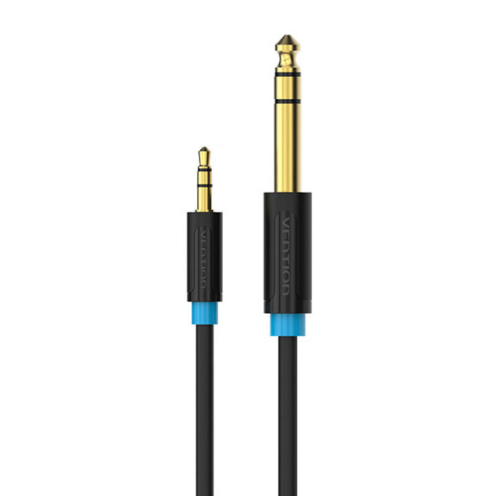 Garso kabelis TRS nuo 3,5 mm iki 6,35 mm ventiliacijos BABBH 2 m, juodas