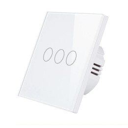 SmartWise Z3-LNS 3-gang Zigbee smart wall touch switch