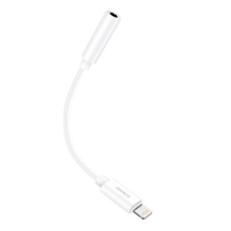 Audio kabeļa 3,5 mm ligzda uz iPhone Foneng BM20 (balts)