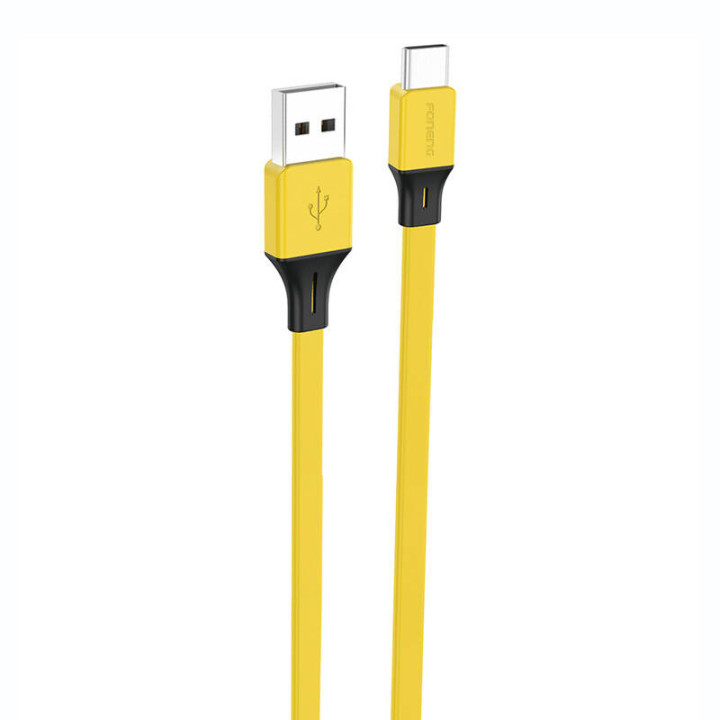 Кабель Foneng X96 USB-A — USB-C 2,4 А, 1 м (желтый)