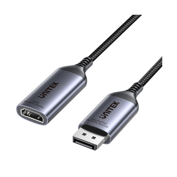 АДАПТЕР DISPLAYPORT/HDMI V1611A01 15 см, 8K UNITEK