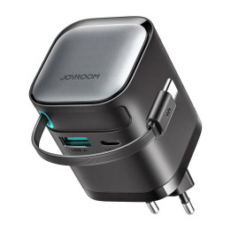 Зарядное устройство с втягивающимся кабелем 65 Вт Joyroom TCL02 GaN