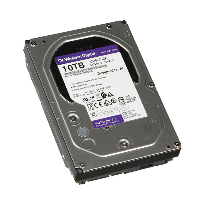 HDD FOR DVR HDD-WD102PURP 10TB 24/7 WESTERN DIGITAL