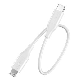 Kaapeli Choetech IP0040 USB-C Lightning PD18/30W 1,2m (valkoinen)