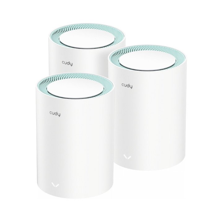 CUDY M1300(3-PACK) Wi-Fi Mesh System, 2.4 GHz & 5 GHz, 300 Mbps + 867 Mbps