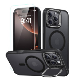Гибридный чехол ESR (HaloLock) для iPhone 16 Pro с комплектом защиты экрана (черный)