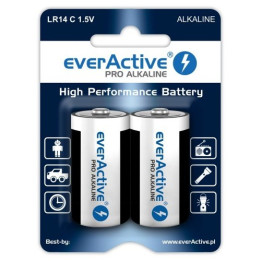 Everactive Pro Alkaline C 1,5 V LR14 EN93 AM2 MN1400 Patareid blisterpakendis 2tk