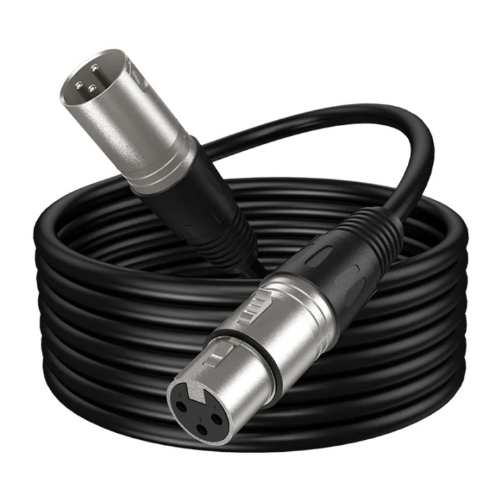 Fifine XLR L9C kabelis, 180 cm (melns)