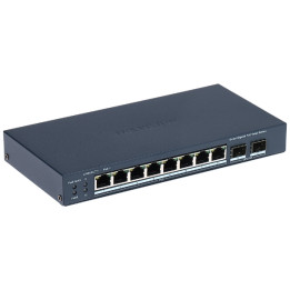 SWITCH POE DS-3E1510P-EI/M-8P2F 8 PRIEVADŲ + 2X SFP Hikvision