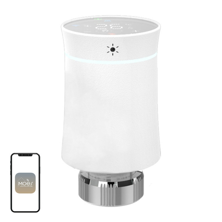 MOES TRV BY100 ZigBee Touch Thermostatic Head