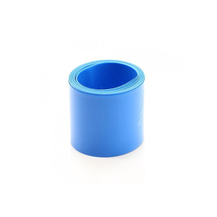 Heat shrink wrap, width 30mm, length 25cm, blue (3cm, 0.25m)