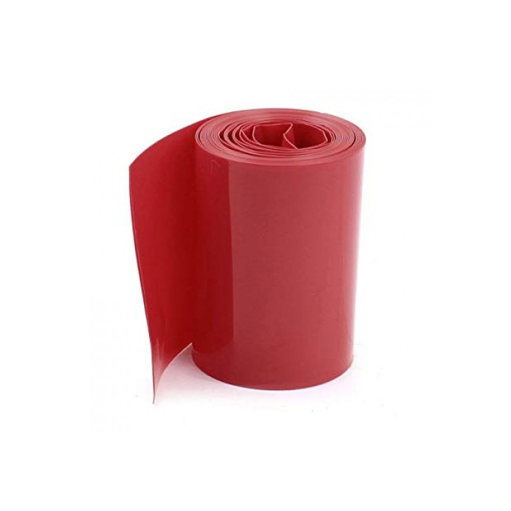 Heat shrink wrap, width 30mm, length 50cm, red (3cm, 0.5m)