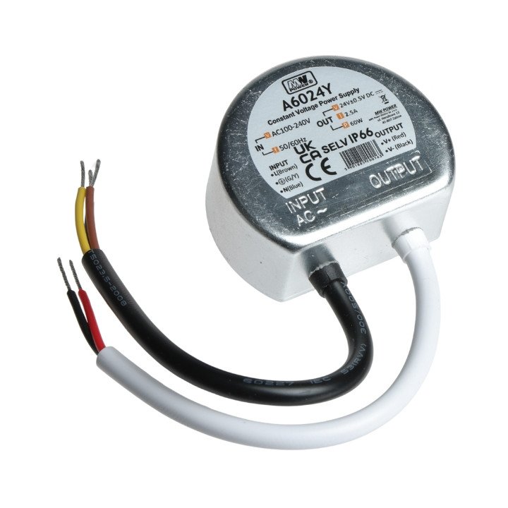 Источник питания коммутационный MW POWER 24V/2.5A-TP, 24V, 2.5A, IP66