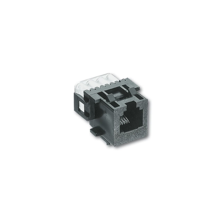Busch-Jaeger 0210 Modular-Jack-Buchse 6-polig Kat. 3 (AMP-Nr. 216000-2)