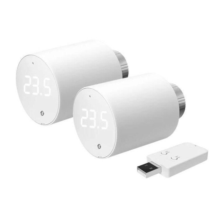 Shelly BLU TRV Thermostatic Radiator Head (2 pcs with Control Unit), Wi-Fi/Bluetooth