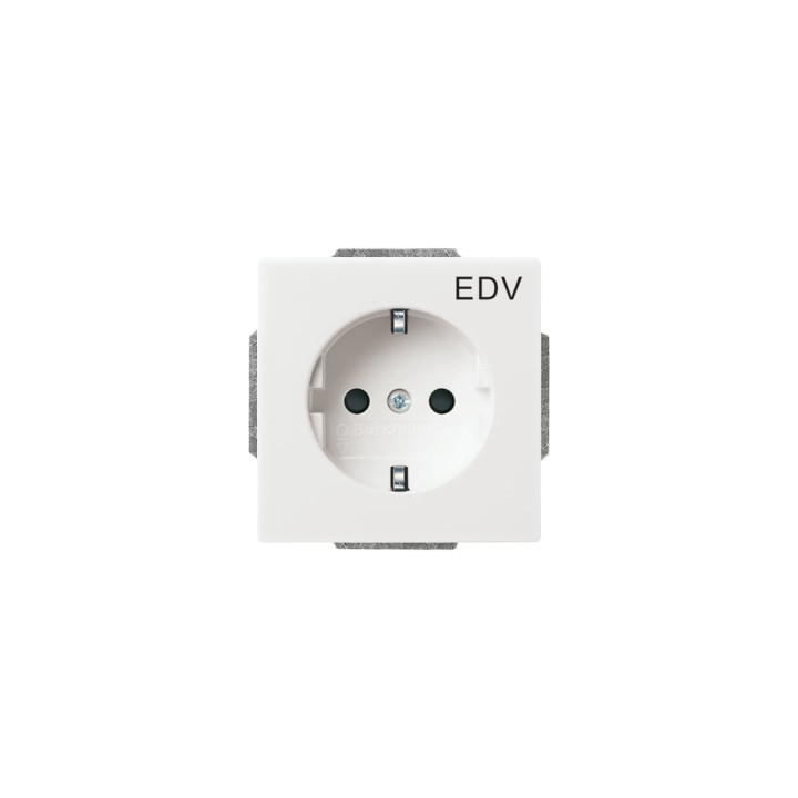 Busch-Jaeger 20 EUCKS/DV-84 SCHUKO® Steckdosen-Einsatz ar Aufdruck "EDV"
