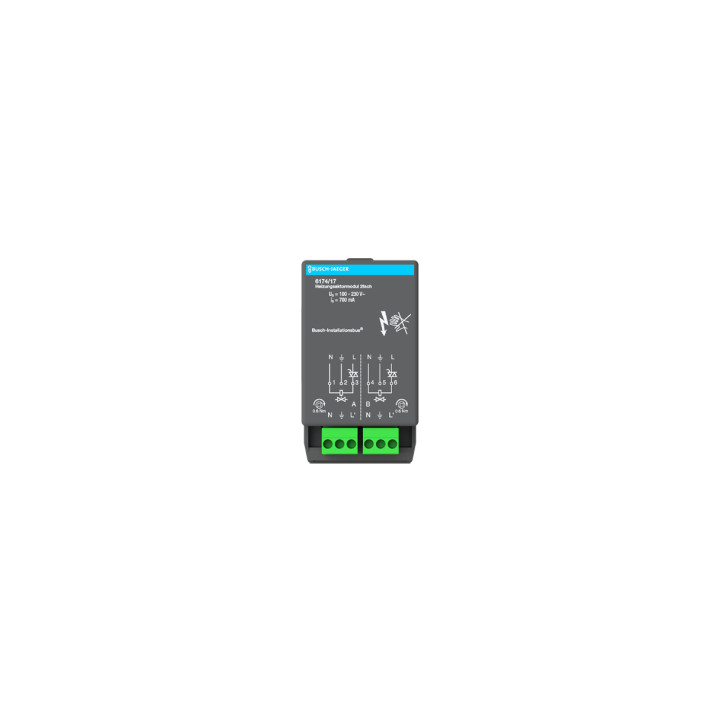 Busch-Jaeger 6174/17 Elektronisches Schaltaktormodul, 2fach, 230 В