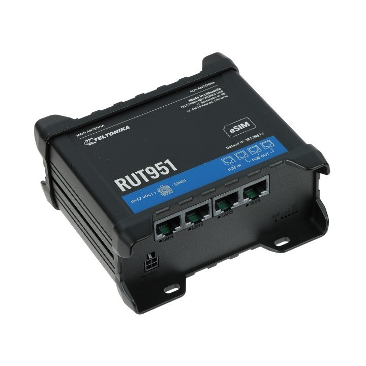 Teltonika RUT951 4G LTE Router Dual SIM Wi-Fi 2.4 GHz 300 Mbps