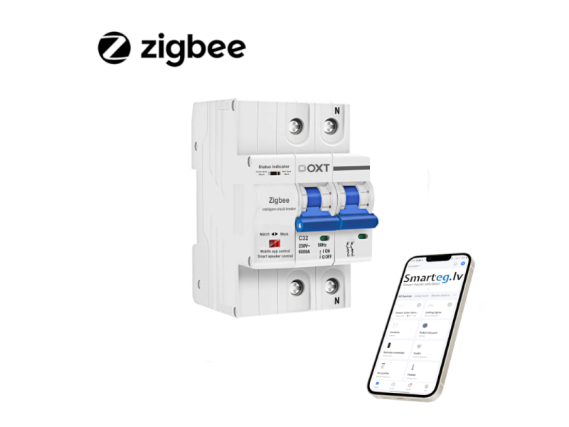 Drošinātājs C 32A 2P 54mm ZigBee DIN