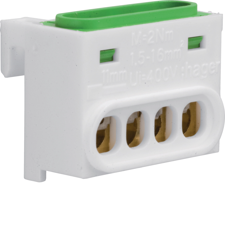 Hager GZ04E viedais releja modulis, 4 kanāli, 16 A, 230 V, balts