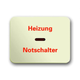Busch-Jaeger 1789 H-22G Wippe mit Aufdruck mit kleiner roter Kalotte