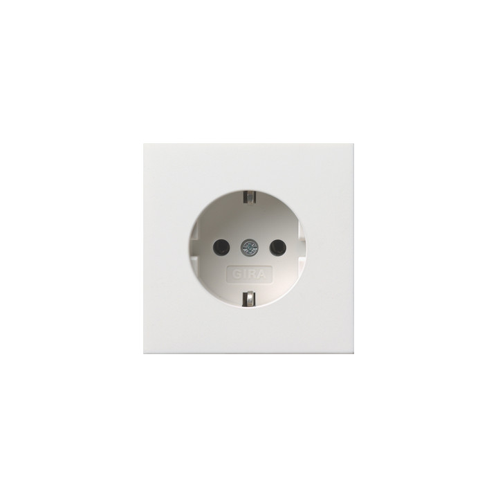 GIRA 0188112 SCHUKO-Steckdose Flächenschalter Reinweiß