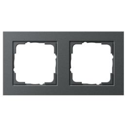 GIRA 021223 Abdeckrahmen 2f Gira E2 Anthrazit