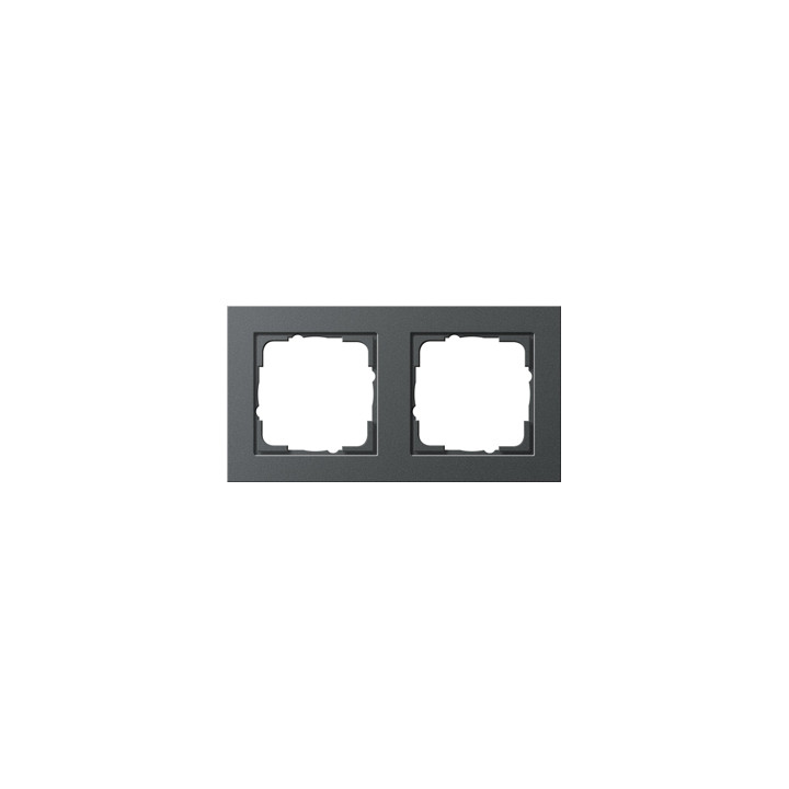 GIRA 021223 Abdeckrahmen 2f Gira E2 Anthrazit