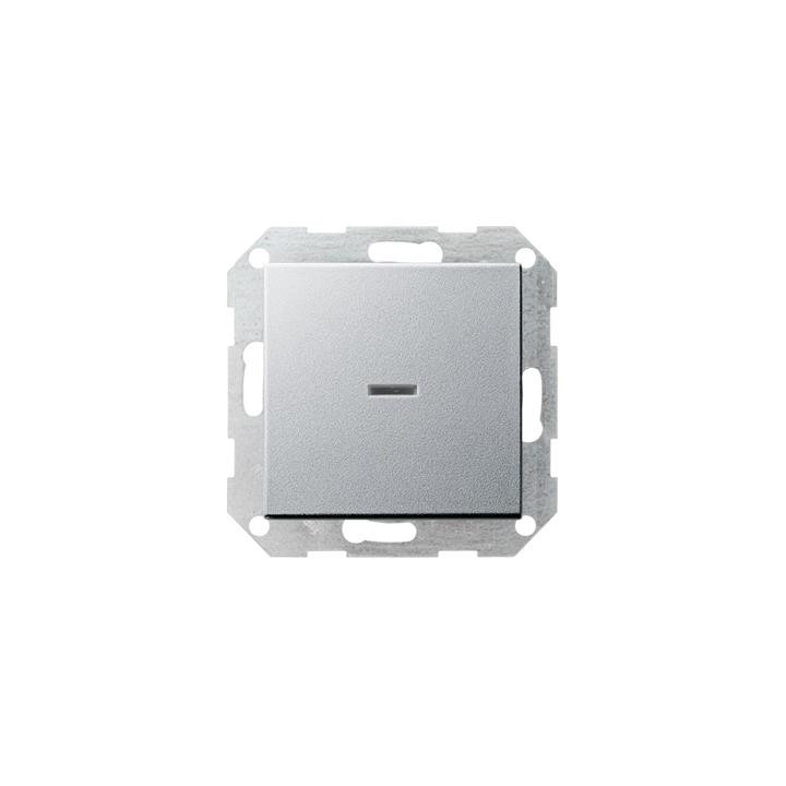 GIRA 012226 Tast-Kontrollschalter Aus 2-pol System 55 Farbe Alu