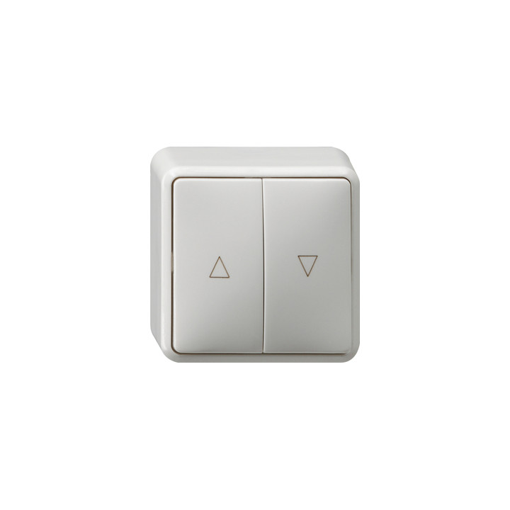 GIRA 015813 Wipp-Jalousietaster Pfeilsymbole AP Reinweiß