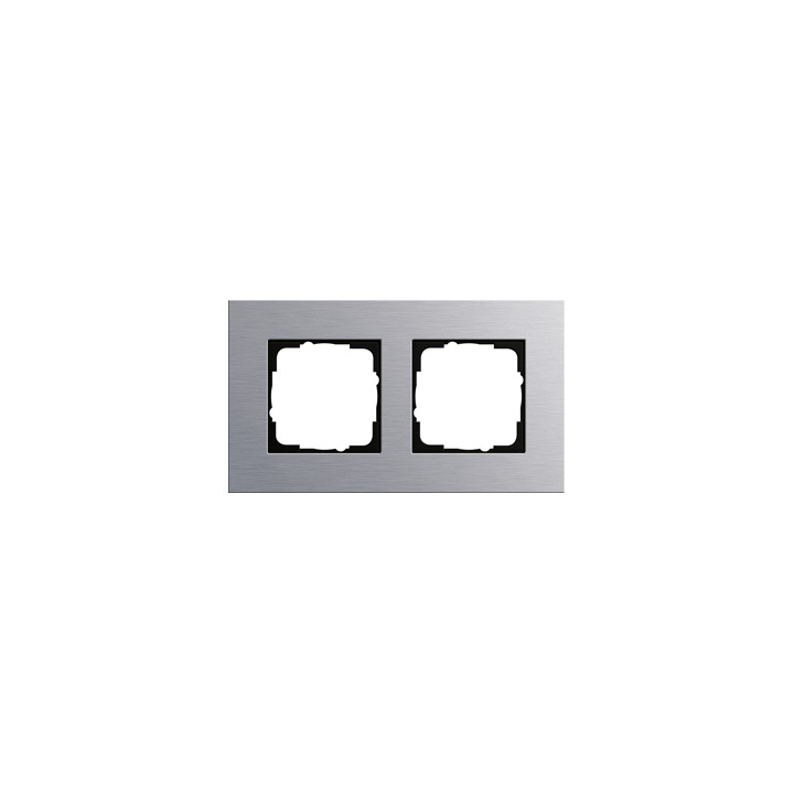 GIRA 021217 Abdeckrahmen 2f Gira Esprit Aluminium