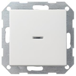 GIRA 013603 Tast-Kontrollschalter AusWe System 55 Reinweiß