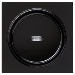 GIRA 013647 Tast-Kontrollschalter AusWe Abdeckung S-Color Schwarz